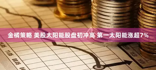 金橘策略 美股太阳能股盘初冲高 第一太阳能涨超7%