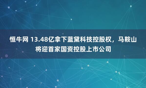 恒牛网 13.48亿拿下蓝黛科技控股权，马鞍山将迎首家国资控股上市公司