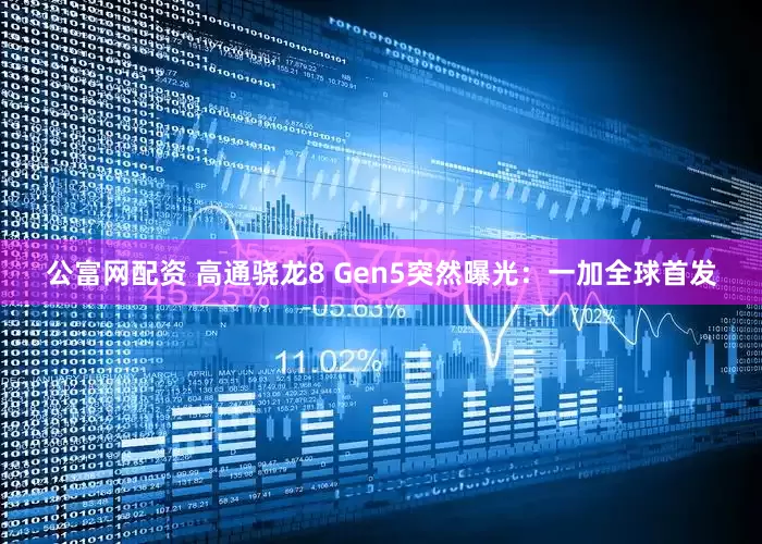 公富网配资 高通骁龙8 Gen5突然曝光：一加全球首发