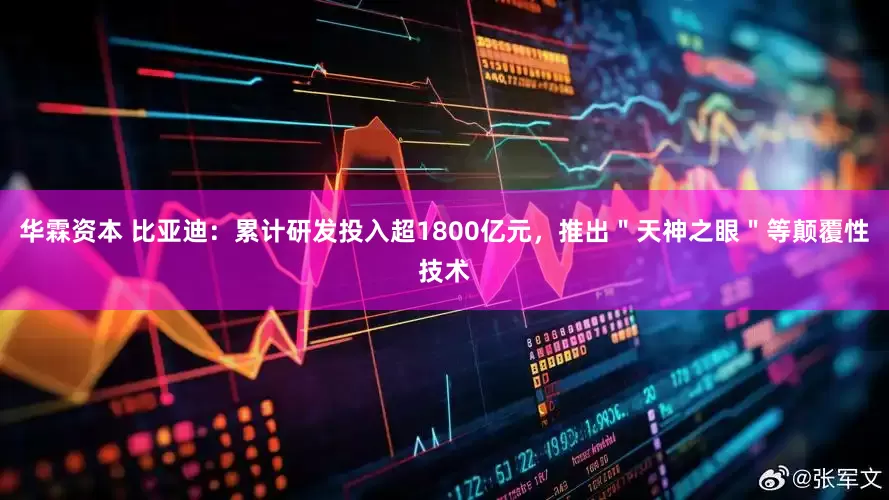 华霖资本 比亚迪：累计研发投入超1800亿元，推出＂天神之眼＂等颠覆性技术